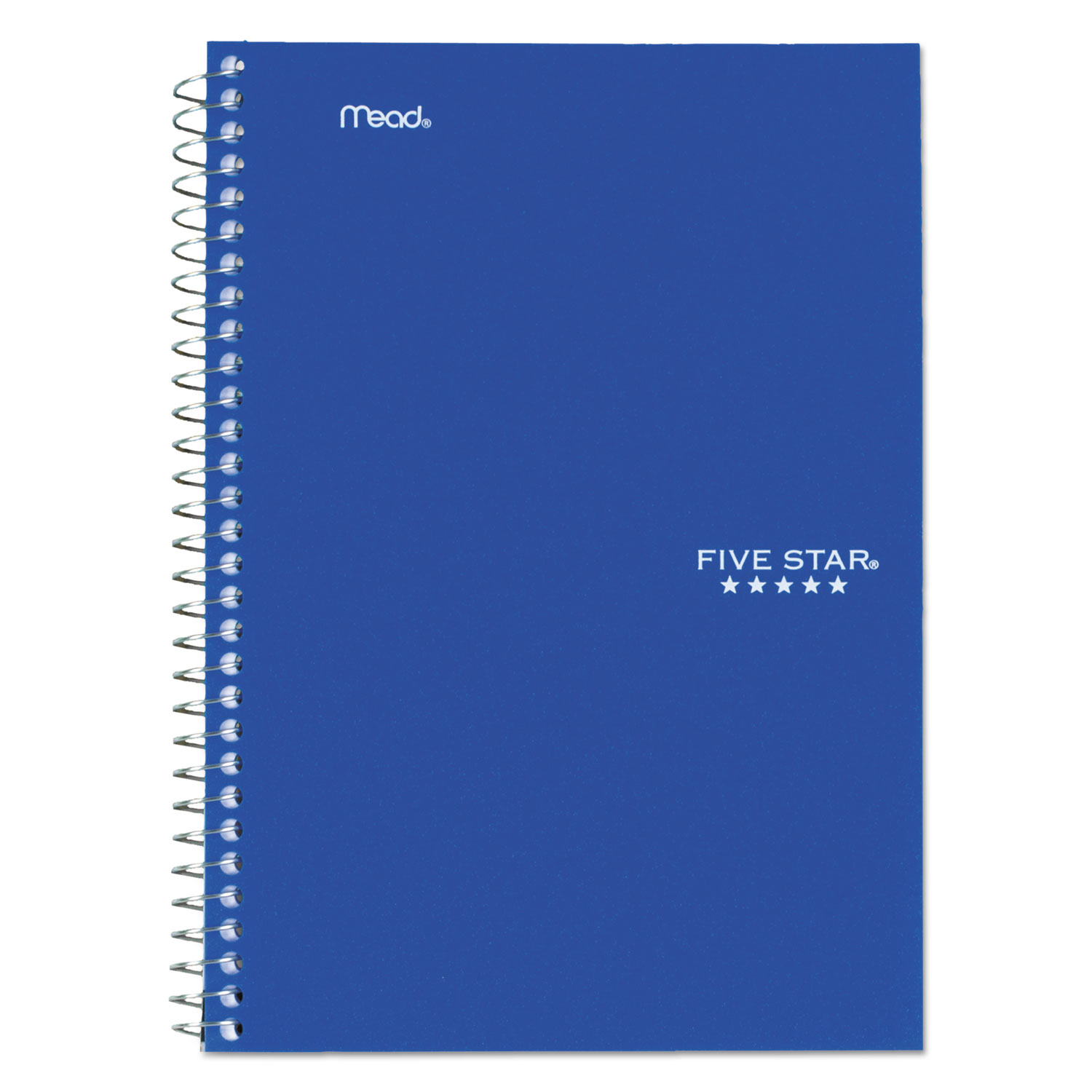 Five Star Spiral Notebook, 2-Subject, College Ruled 9 1/2" x 6", Assorted Colors (06180)