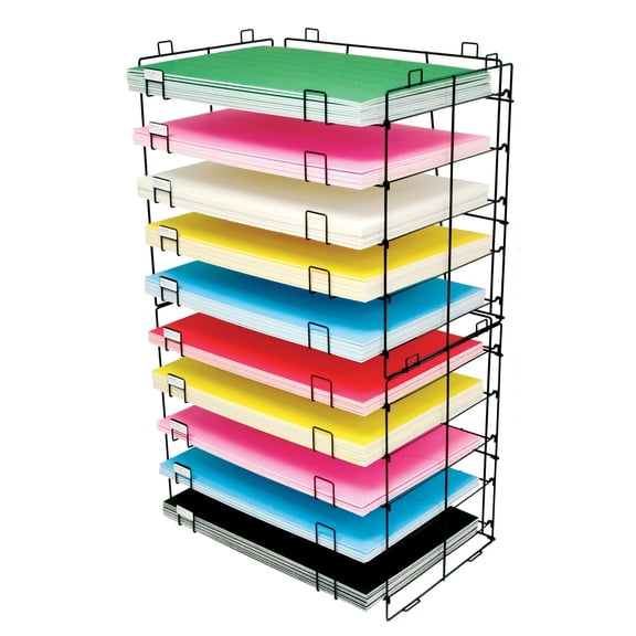 BAZIC Foam Board Display Rack 10-Slots, Art Drying Racks 56"x32"x21.5"