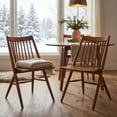 thumbnail image 5 of SAFAVIEH Wren Spindle Dining Chair, Walnut, Set of 2 (21 in. W x 21.9 in. D x 33.7 in. H), 5 of 21