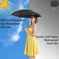 thumbnail image 3 of Mini Foldable Travel Umbrella for Purse | UPF 50+ UV Protection, Windproof & Compact Design - Fits Pocket/Bag, Portable for Commuters (All Ages), 3 of 6