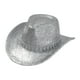 thumbnail image 1 of Sombrero de vaquero, elegante accesorio para la cabeza, transpirable, estilo vintage, gorra vaquera. Plata, 1 of 9