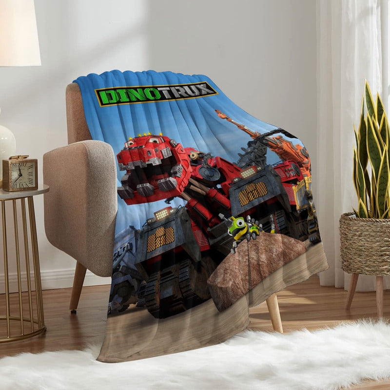 dinotrux Anti Pilling Flannel Blanket Gifts for Fans Lover Girls Boys Women Present Hoodie Him Bed 40"x50"
