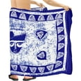 thumbnail image 3 of HAPPY BAY Men's Pareo Standard Beachwear Dashiki Sarong Full Beach Wrap One Size Cobalt Summer Vacation Party, 3 of 4