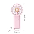 thumbnail image 3 of Ventilador de techo, mini ventilador portátil de mano, transparente, pequeño, ajustable, recargable por USB, 3 velocidades, potente ventilador de pestañas para mujeres y hombres con estilo, para inter, 3 of 6