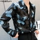 thumbnail image 5 of INCERUN Tops 2024 estilo coreano moda para hombres camisa con estampado divertido ropa de calle informal perspectiva blusa de manga larga S-5XL, 5 of 5