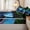 Cyan Green Black, variant on Homewish Tropical Blue Snake Zipper Twin Comforter Sets with Fitted Sheet and 2 Pillowcases,Jungle Palm Leaf Wild Exotic Animal Print Zipper Bedding Set For Boys,Black Reversible,4pcs