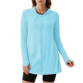 thumbnail image 1 of Neewe Veste Athlétique Légère pour Femmes Protection Solaire Fermeture Éclair Intégrale Chandails à Manches Longues Randonnée Plein Air Poches, 1 of 8
