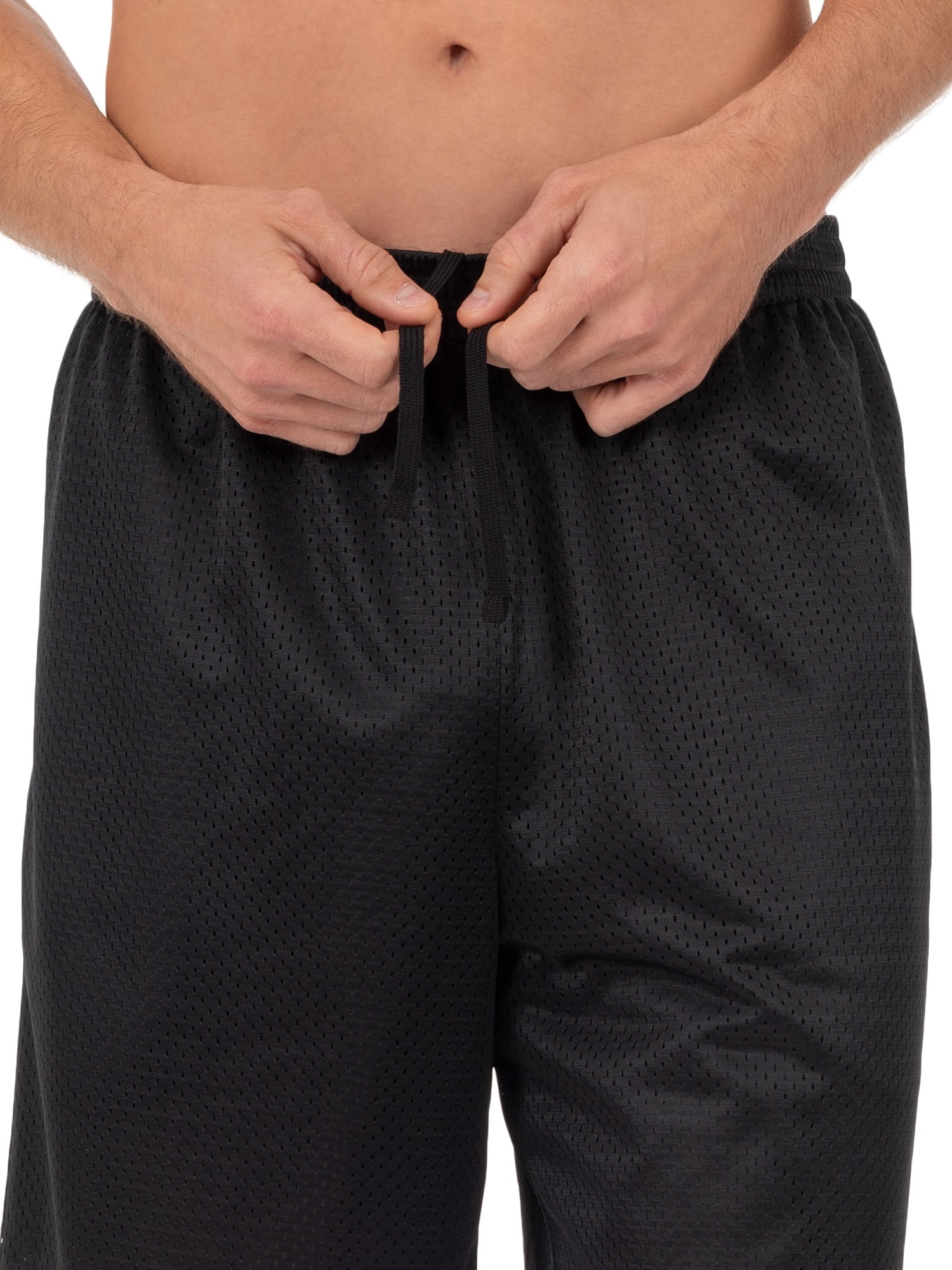 Athletic Works Men's 8 Active Ricehole Mesh Shorts, 2-Pack, up to 3XL 