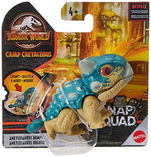 Action Figure Jurassic World Snap Squad ~ 2.5" ANKYLOSAURUS BUMPY METALLIC 