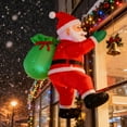 thumbnail image 3 of Magotan 4ft Christmas Inflatables Outdoor Decoration Santa Claus Christmas Blow Ups with Built in LED Lights Climb Over the Wall Santa Claus, 3 of 7