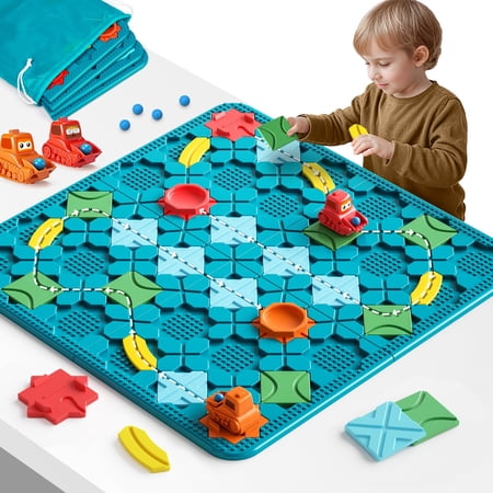 Kids Toys STEM Board HHA1 Games - Large Size Logical Builder Educational Brain Teasers Puzzles Toys, Preschool Learning Montessori Big Board Maze Birthday Gifts Kids Boys Girls Age 4-8 Year Old