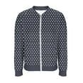 thumbnail image 3 of ZUKMRJPC Womens Bomber Jacket Full Zip Up Fashion Print Casual Cropped Jackets Lightweight Trendy Outerwear Coat with Pockets, 3 of 5