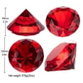 thumbnail image 4 of Pisapapeles Longwin con forma de diamante de cristal, 10 cm, color rojo, decoración del hogar, 4 of 6