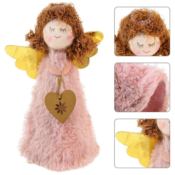 Raindrops Angel Tree Topper for Decoration PVC and Plush Material Adds Festive Atmosphere