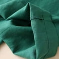thumbnail image 3 of Pantalones anchos de algodón y lino para mujer: cintura alta elástica, corte holgado y ajustado, pantalones rectos informales para primavera/otoño, 3 of 6