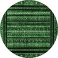 thumbnail image 1 of Ahgly Company Indoor Round Abstract Emerald Green Modern Area Rugs, 8' Round, 1 of 4