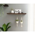 thumbnail image 3 of Paquete de 2 mini colgadores de macramé para plantas, decoración bohemia para colgar en la pared, entrada, hogar, oficina, accesorios para coche, regalos para amantes de las plantas, color blanco, 3 of 5