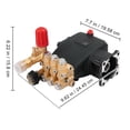 thumbnail image 4 of KFFKFF Pressure Washer Pump, 3/4" Shaft Horizontal Triplex Plunger, 3700 PSI, 2.5 GPM, Replacement Power Washer Pump Kit, Compatible with Simpson MorFlex Models 40224, 40225, 40226, 4 of 9