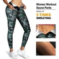 thumbnail image 3 of Junlan Women Hi-Waist Sweat Sauna Leggings, Slimming Hot Neoprene Pants, Tummy Control Shapewear Sauna Sweat Pants(Camouflage, S), 3 of 6