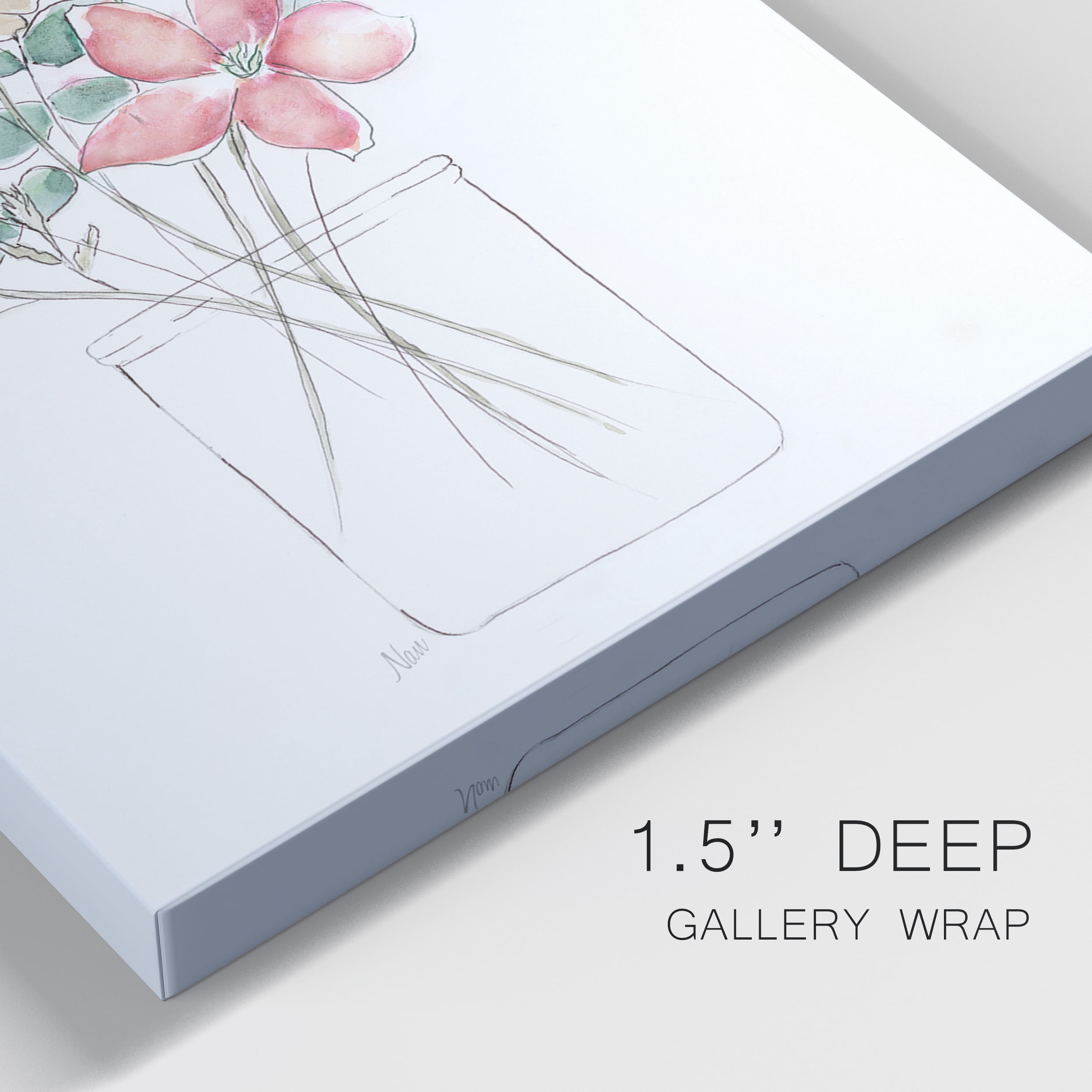 Whimsical Wildflowers I Premium Gallery Wrapped Canvas - Ready to Hang - Set of 2 - 32 x 48 Each