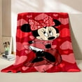thumbnail image 5 of 17 Style Miccekey Minnie Flannel Blanket Lovers Throw Office Thick  Blanket Warm Home Sofa Decor Unisex Kids Boy Girl Gift, 5 of 10