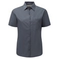 thumbnail image 1 of Russell Collection Ladies/Womens Short Sleeve Poly-Cotton Easy Care Poplin Shirt, 1 of 2