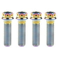 thumbnail image 1 of Wanyifa Titanium Flange Hex Head Bolt M10 20 25 30 35 40 45 50 55 60 65 70 75 80 85 90mm Screws,M10x35mm Pitch 1.25mm,Rainbow,4 Pcs, 1 of 6