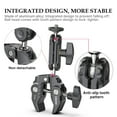 thumbnail image 3 of FlyFlise Ulanzi R094 Multi-functional Super Clamp Ball Mount Clamp Dual 360° Rotatable Ballhead Aluminum Alloy, 3 of 8