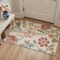thumbnail image 3 of GENIMO 2' x 6' Runner Rug, Machine Washable Non Slip Low Pile Hallway Runner Rug for Kitchen Laundry Room, Soft Floral, Dusty Beige, 3 of 5