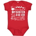 thumbnail image 3 of Inktastic Dear Santa, My Sister Did It Funny Christmas Boys or Girls Baby Bodysuit, 3 of 5