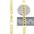 thumbnail image 6 of Nuragold 14K Real Yellow Gold Figaro Link Chain Necklace 16"-30" (2mm-7.5mm) Italian Jewelry for Men & Women, 6 of 21
