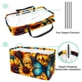 thumbnail image 4 of Starry Sky Sunflower Butterfly Large Capacity Foldable Laundry Organizer Storage Bins Beach Bag Storage Bag Reusable Oxford Cloth, 4 of 7