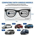 thumbnail image 5 of HOMEYA Car SUV Windshield Sun Shade Front Visor Reflective Protector Twist Sunshade Universal (Big Eyes), 5 of 8