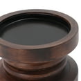 thumbnail image 7 of Mainstays Decorative Wood Pillar Candleholder, Dark Brown, 4", 7 of 7