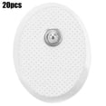 thumbnail image 1 of 20 almohadillas de electrodos para fisioterapia de 3 x 4 cm, parches de electrodos adhesivos para masaje, placas de celdas ovaladas, 1 of 14