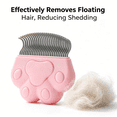 thumbnail image 6 of ACDANC 2026 New 2Pcs Cat Brush Dual Function of Cleaning and Grooming Dog Brush Suitable for All Cats Cat Paw Massage Design Cat Stuff Pink for Daily Grooming Fur Care Pet Massage Home Travel., 6 of 7