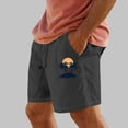 thumbnail image 4 of Pantalones Cortos para Hombre de Cintura Elástica con Bolsillos Impresos Pantalones Cortos Rectos, Pantalones Deportivos Casuales con Cintura Elástica, 4 of 6