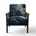 thumbnail image 4 of Designart "Liquid Ink Spiral II" Upholstered Abstract Accent Chair and Modern & Contemporary Arm Chair - Multiple Color & Pattern, 4 of 7