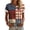 Sky Blue, variant on Women's Patchwork American Flag T-Shirt, USA Patriotic Rose Floral Wreath Vintage Grunge Short Sleeve Crewneck Cotton Top For 4th Of July Independence Day Red,S