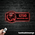 thumbnail image 4 of Handmadetneonsign Pheasant House Number, Pheasant Home Address Metal, Custom House Address Sign 70188, 4 of 5