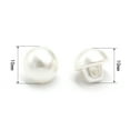 thumbnail image 3 of USOSOU 10mm White Semi-circle Pearl Buttons for Clothing, Shirts, Skirts, Collar, Cuff, Handmade Decorations, Sewing Supplies (50pcs 10mm(0.394inch)), 3 of 7