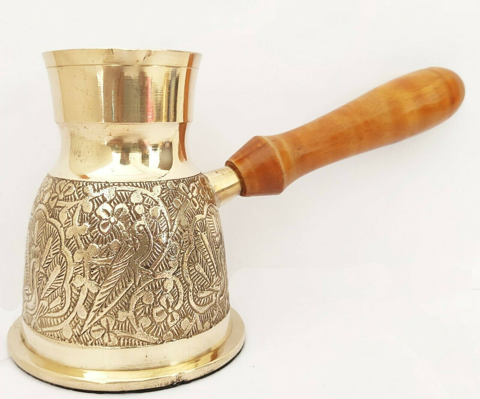 Sharvgun Golden Turkish Greek Arabic Coffee Pot Brass Metal
