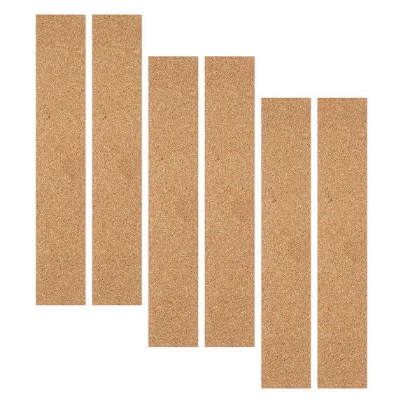 HOMEMAXS 6 Pcs Decorative Cork Bulletin Board Wallpaper Strips Office