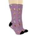 thumbnail image 2 of ThisWear Rabbit Gifts Bunny Crew Socks Easter Bunny and Baby Chick Socks Cute Socks 1-Pair Novelty Crew Socks, 2 of 5