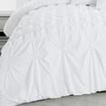 thumbnail image 4 of HGMart 7 Piece Bedding Luxury Pinch pleated Comforter Set - Queen Size - White, 4 of 7