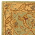 thumbnail image 4 of SAFAVIEH Antiquity Beaufort Traditional Floral Wool Area Rug, Teal/Beige, 2'3" x 4', 4 of 6