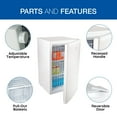 thumbnail image 5 of Koolatron 3.1 cu ft Upright Freezer, 88L Mini Freezer, White, Manual Defrost, Compact Design, 5 of 7