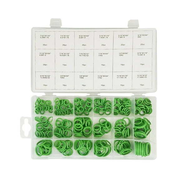 1 paquete de juntas tóricas de goma resistentes al desgaste para válvulas de aceite de automóviles y tuberías. 270pcs