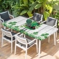 thumbnail image 2 of St. Patrick's Day Table Cloths for 5 Foot Rectangle Tables, Spring Shamrock Hat Daisy Ladybirds Wood Gray Patio Waterproof Elastic Fitted Tablecloths, Washable Rectangular Table Cover for Camping, 2 of 8