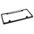 thumbnail image 4 of Chevrolet Colorado wordmark black coated metal license plate frame holder, 4 of 4